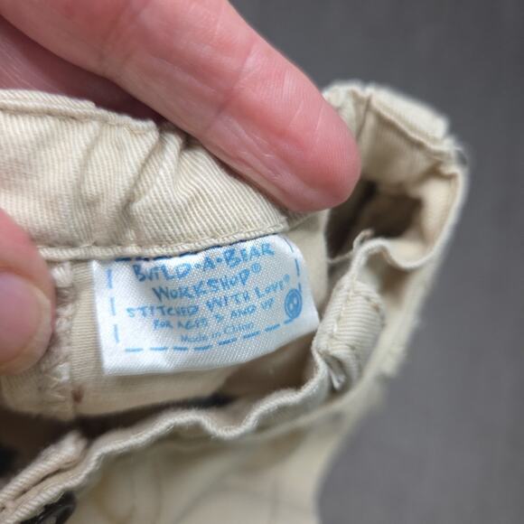 Build A Bear Workshop Shorts Set of 2 Black Khaki Everyday BABW - Picture 4 of 6